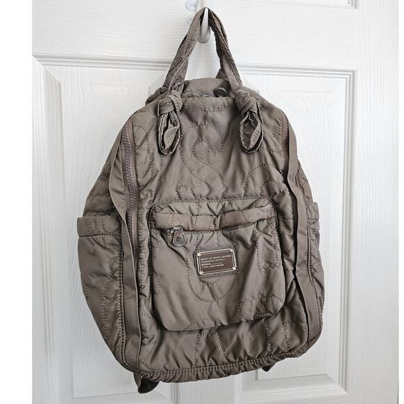 Marc By Marc Jacobs Gray Nylon Backpack - Picture 1 of 8